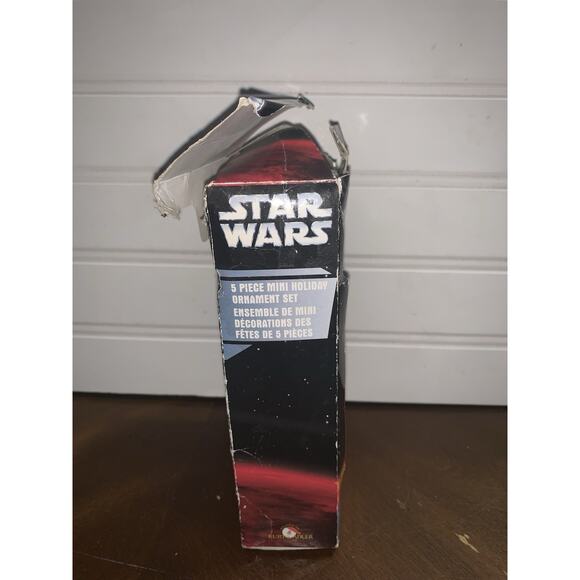 Vintage 5 Star Wars Hanging Christmas Ornaments 2006 Lucas Films Ltd NIB Damage - Picture 2 of 6